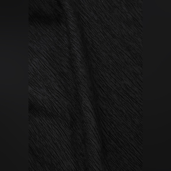 COS Long Crinkled Minimalist Dress Black Size Small Excellent Condition - Picture 10 of 13